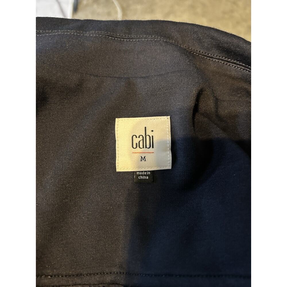 Cabi Chance Asymmetrical Moto Jacket Navy Blue Size M - Picture 6 of 7